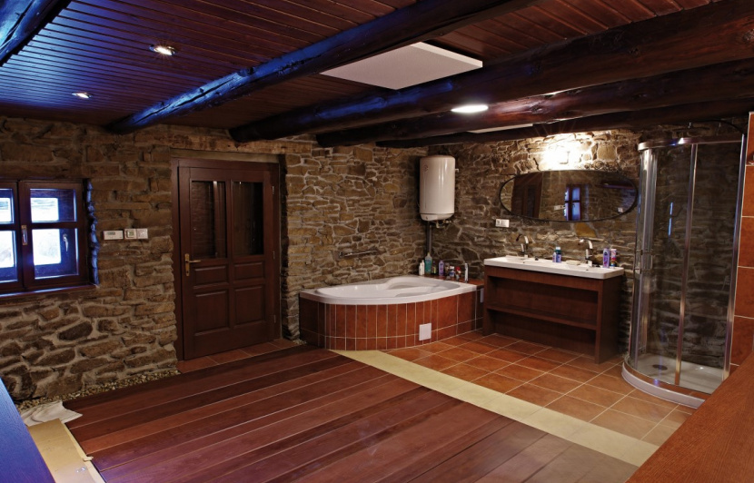 Bathroom in a rural house